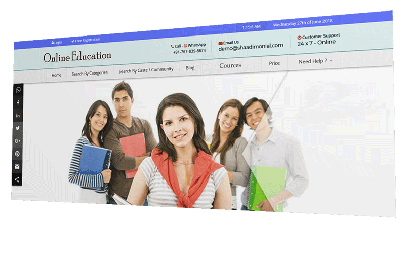 Online Education Portal Development